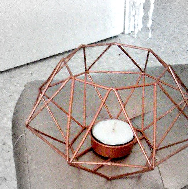 Copper candle 
