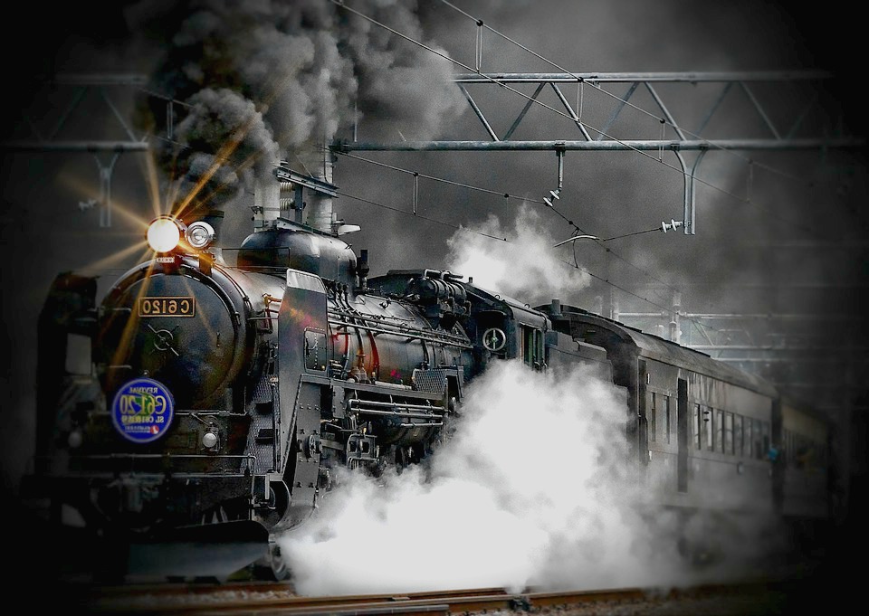 Sublime reproduction de train à vapeur !