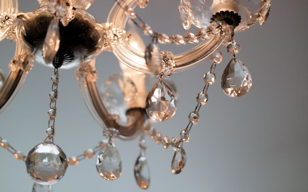 Crystal chandelier: an unusual light fixture