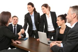 Une réunion d'entreprise