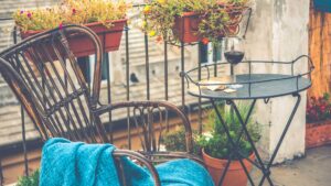 Balcon aménagé
