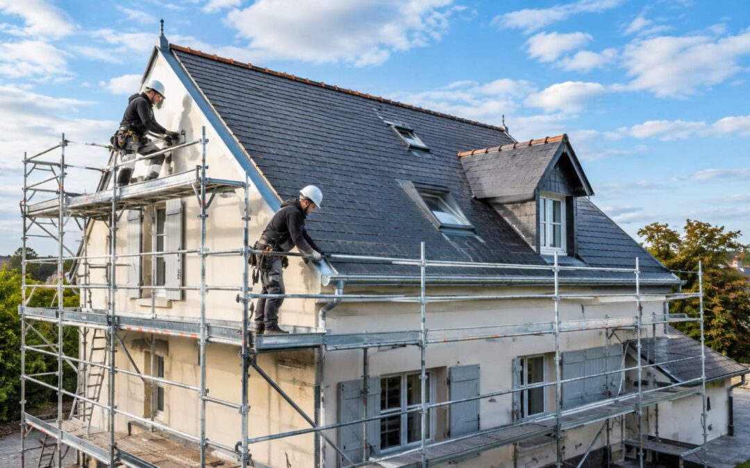 Pose d’échafaudage pour travaux de zinguerie, gouttières et toiture : les bonnes pratiques